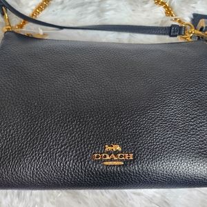 NWT Coach Crossbody with gold chain